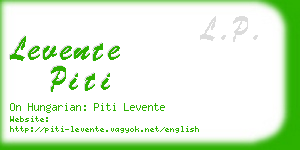 levente piti business card